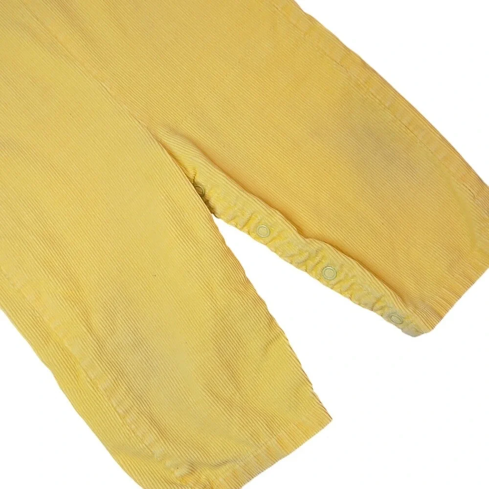 Magic Years Vintage Baby Infant Yellow Corduroy Sleeveless Romper 12-18Mo‎